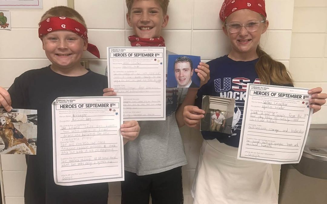 Warren Elementary fifth graders honor 9/11