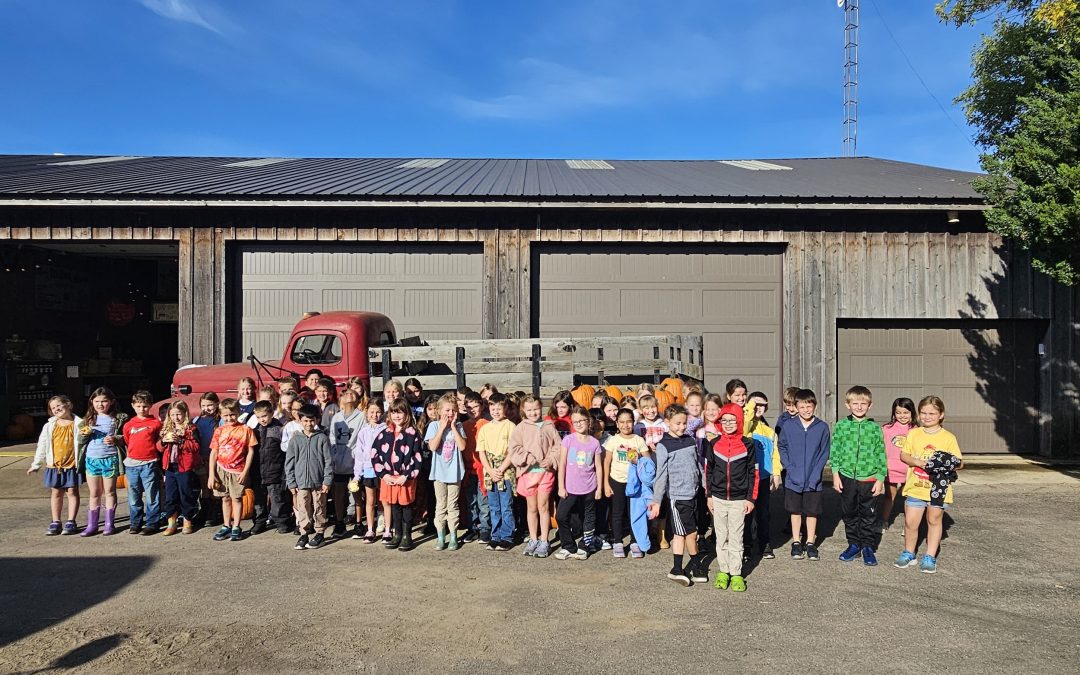 Second graders learn all about apples